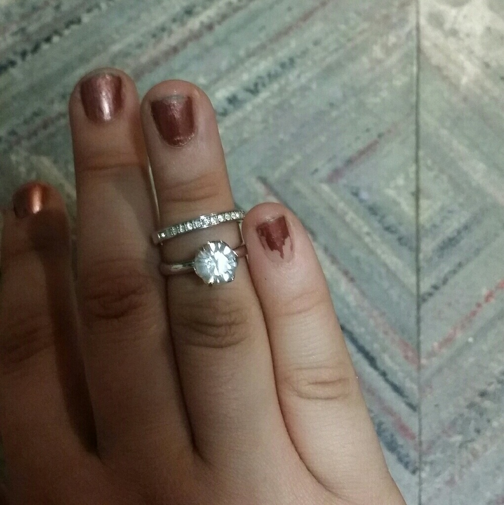Rinestone ring set
